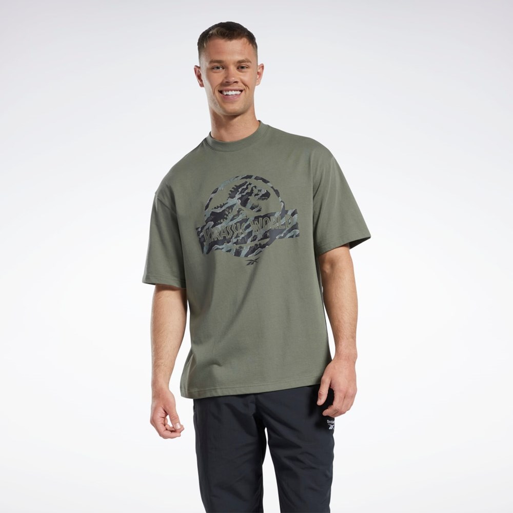 Reebok Jurassic World T-Shirt Vihreä | LECTFV-364