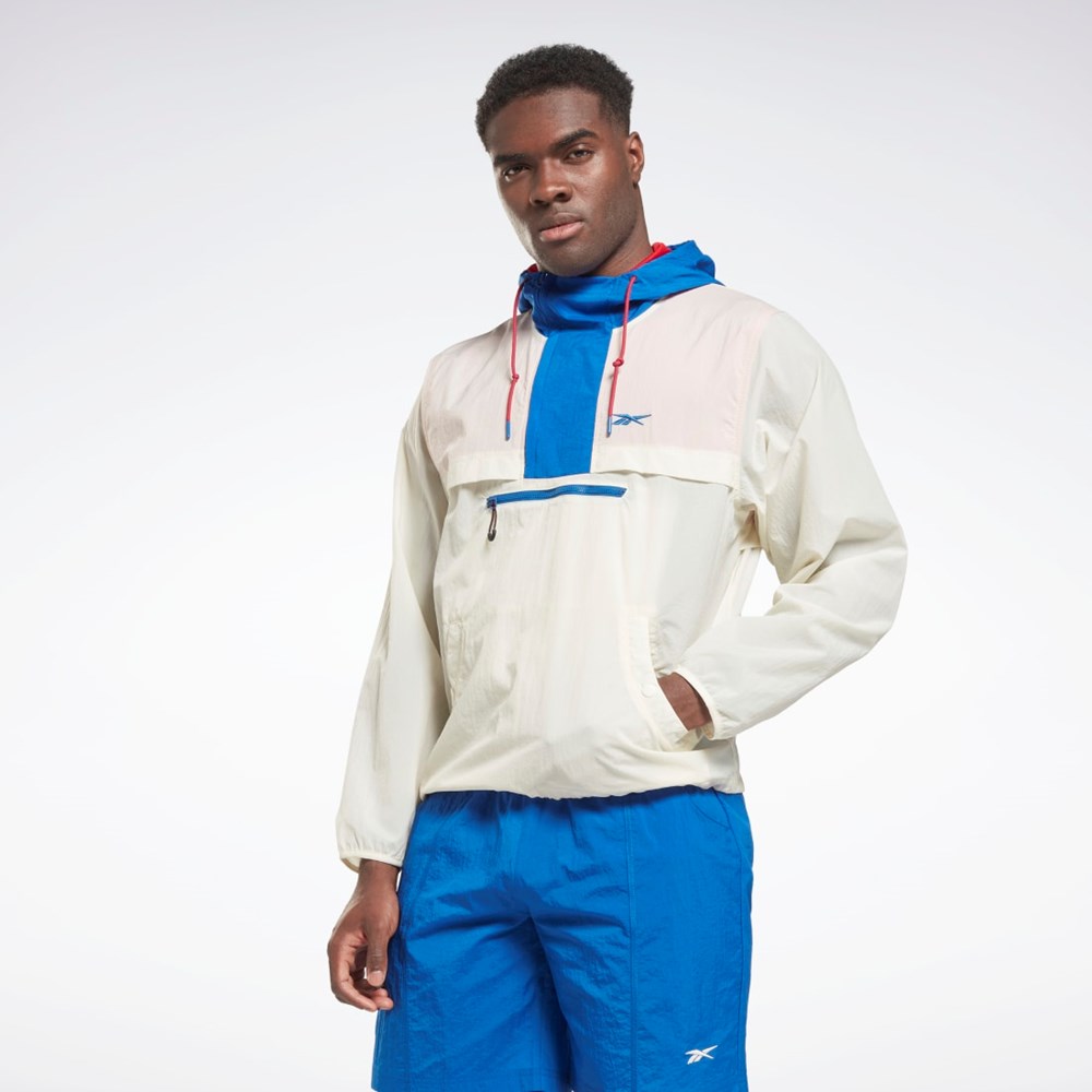 Reebok Kevyet Woven Anorak Jacket Valkoinen | LPFHBA-642