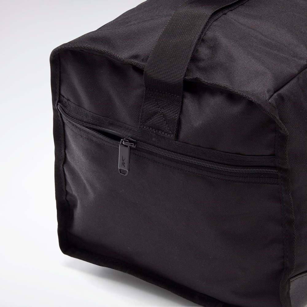 Reebok Koulutus Essentials Duffel Bag Medium Mustat Valkoinen | ZNQDKY-827