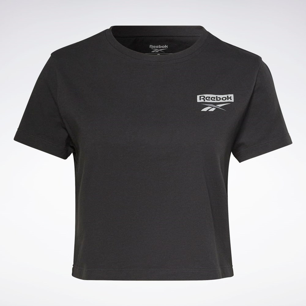 Reebok Koulutus Essentials Graafinen T-Shirt Mustat | JUVQFE-701
