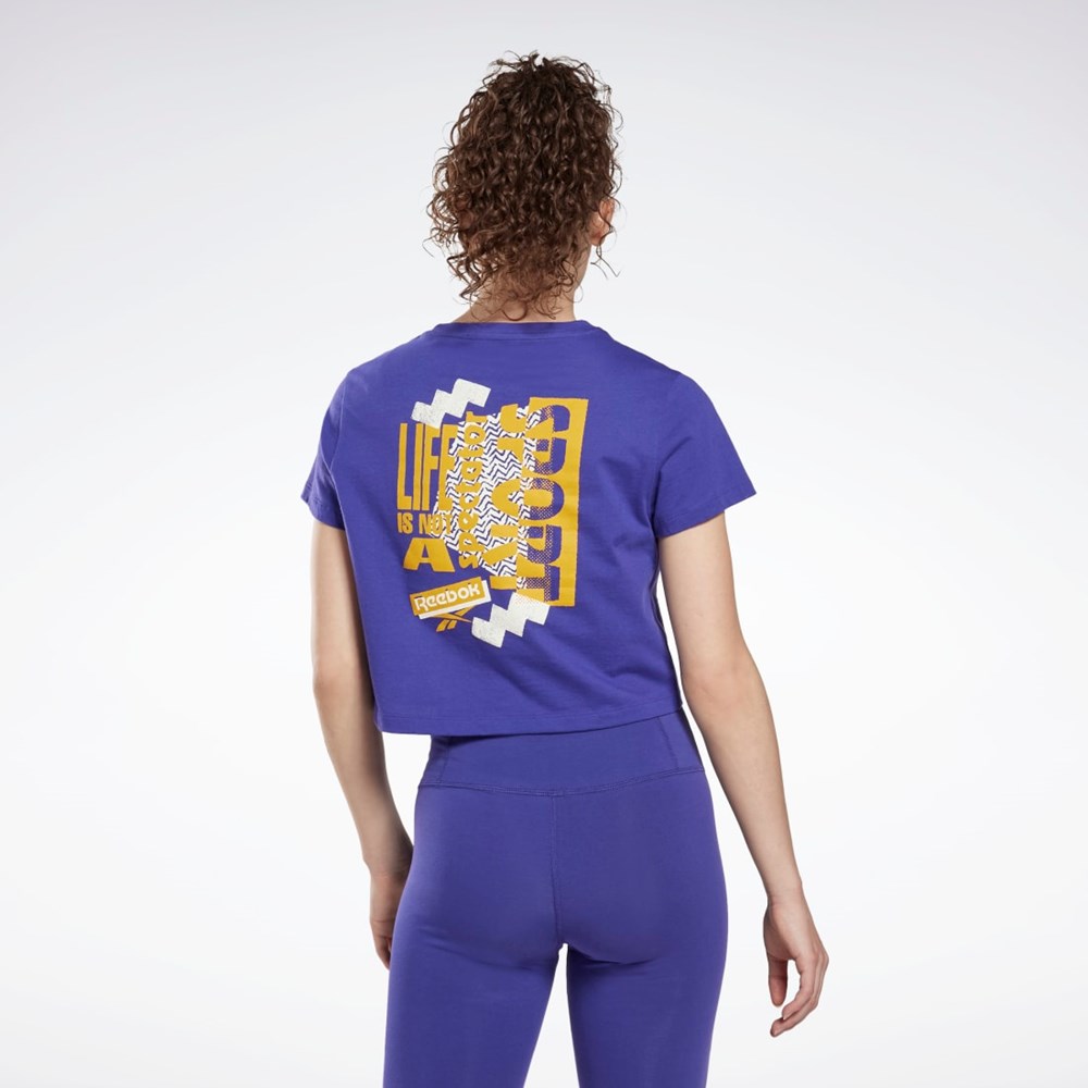 Reebok Koulutus Essentials Graafinen T-Shirt Violetit | VZNMWI-307