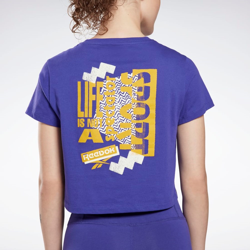Reebok Koulutus Essentials Graafinen T-Shirt Violetit | VZNMWI-307