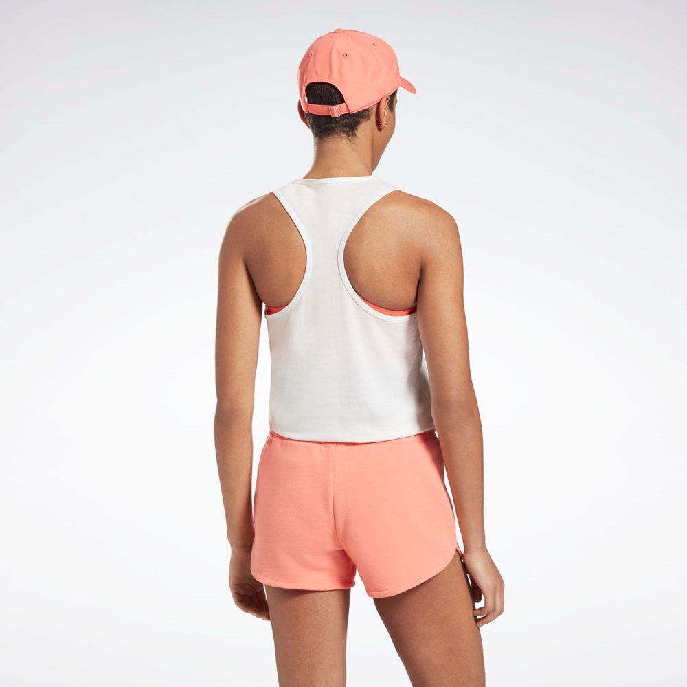 Reebok Koulutus Essentials Graafinen Tank Top Valkoinen Oranssi | LOEVGZ-492
