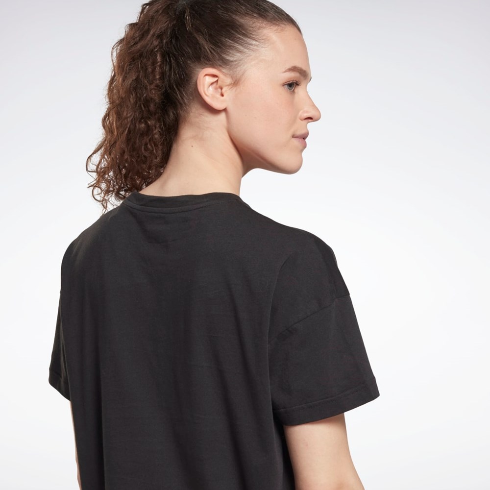 Reebok Koulutus Essentials Modern Safari Graafinen Tee Mustat | LBDHMW-381