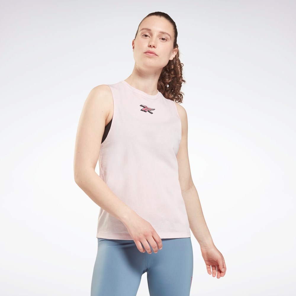 Reebok Koulutus Essentials Muscle Graafinen Tank Top Frost Berry | CWKQIV-295