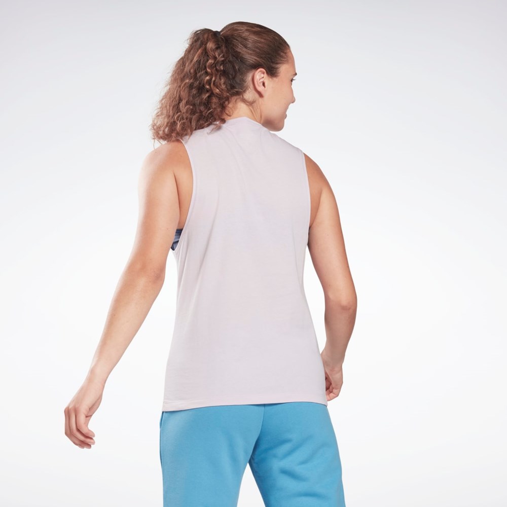Reebok Koulutus Essentials Muscle Tank Top Quartz Glow | QHXWUD-189