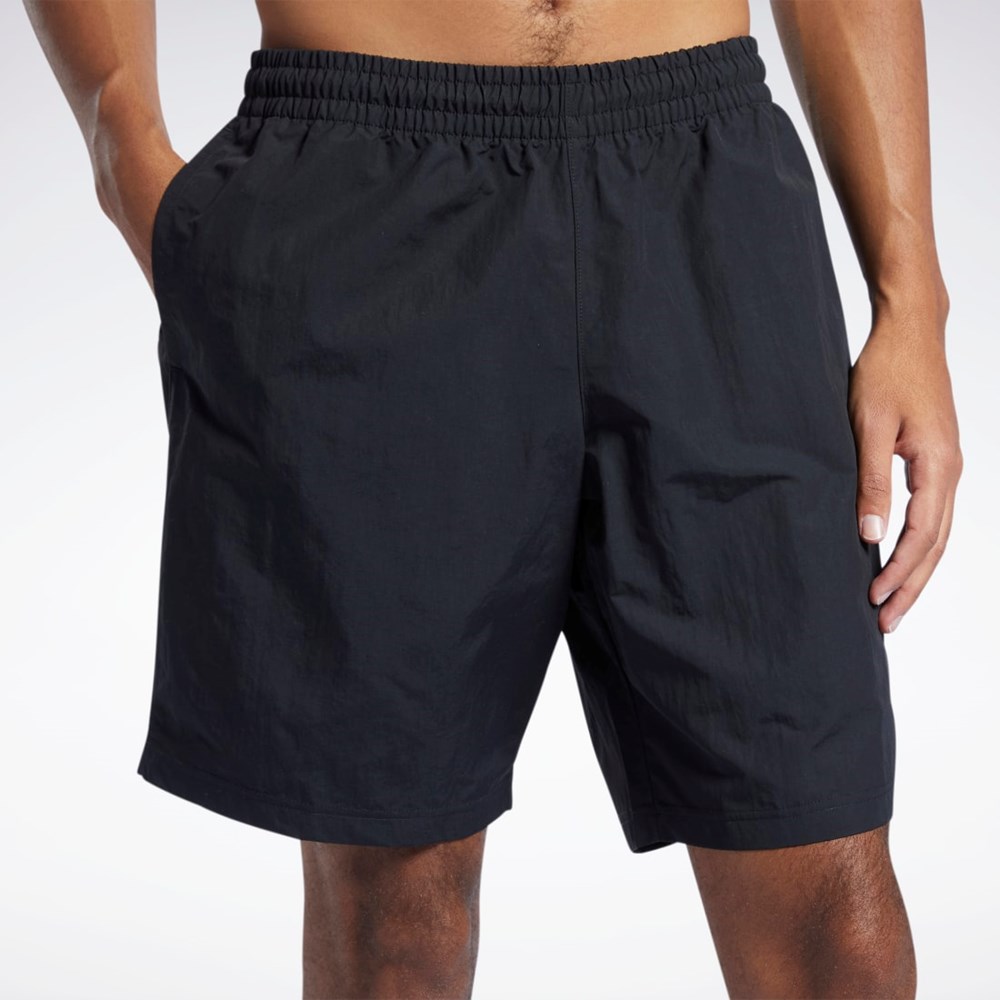 Reebok Koulutus Essentials Utility Shorts Mustat | RVGZNI-461