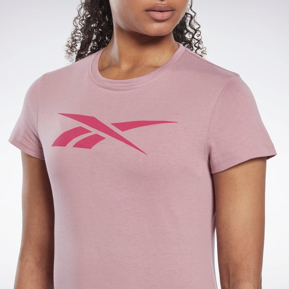 Reebok Koulutus Essentials Vector Graafinen Tee Infused Lilac | DRBIPM-380