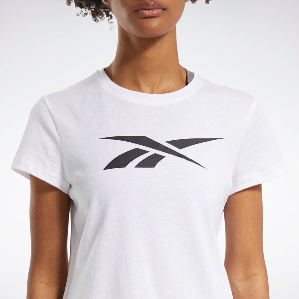 Reebok Koulutus Essentials Vector Graafinen Tee Valkoinen | MLHGVQ-519