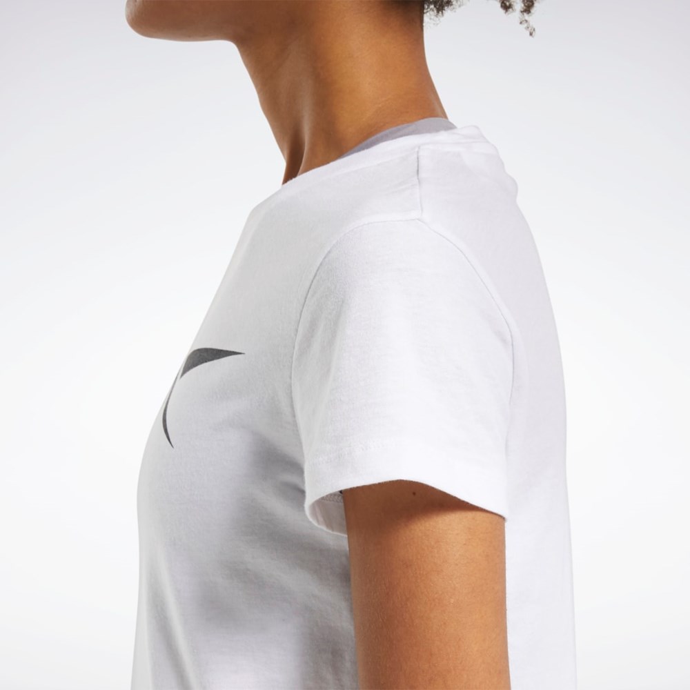 Reebok Koulutus Essentials Vector Graafinen Tee Valkoinen | MLHGVQ-519