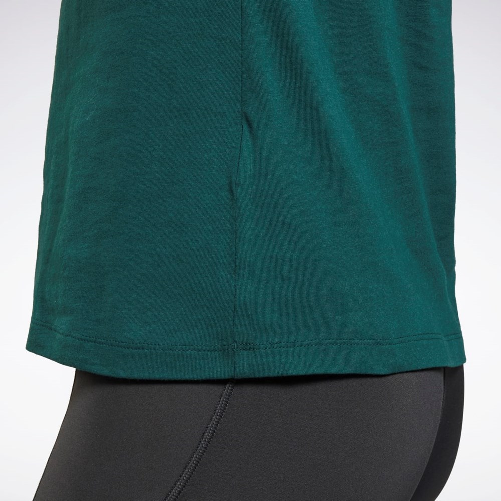 Reebok Koulutus Essentials Vector Graafinen Tee Vihreä | VRXBGY-190