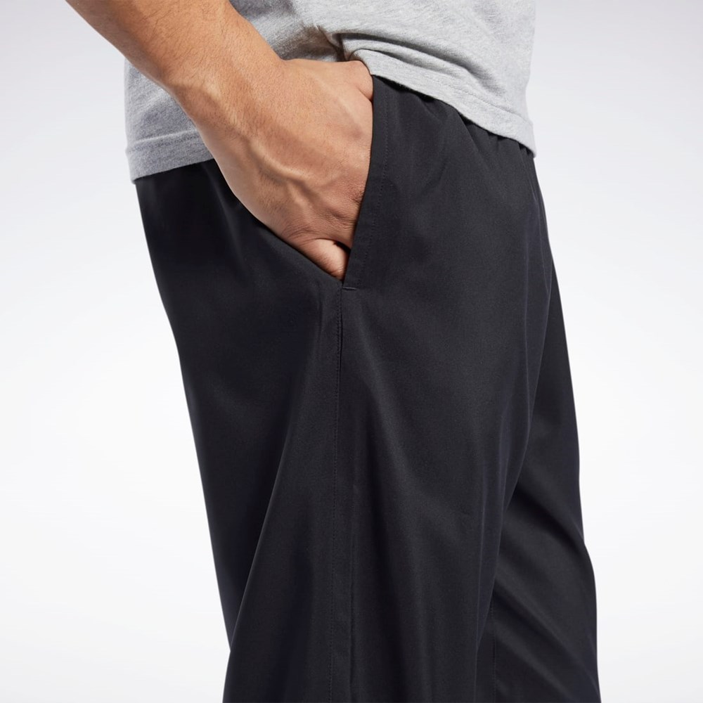 Reebok Koulutus Essentials Woven Unlined Pants Mustat | ANVCXB-546