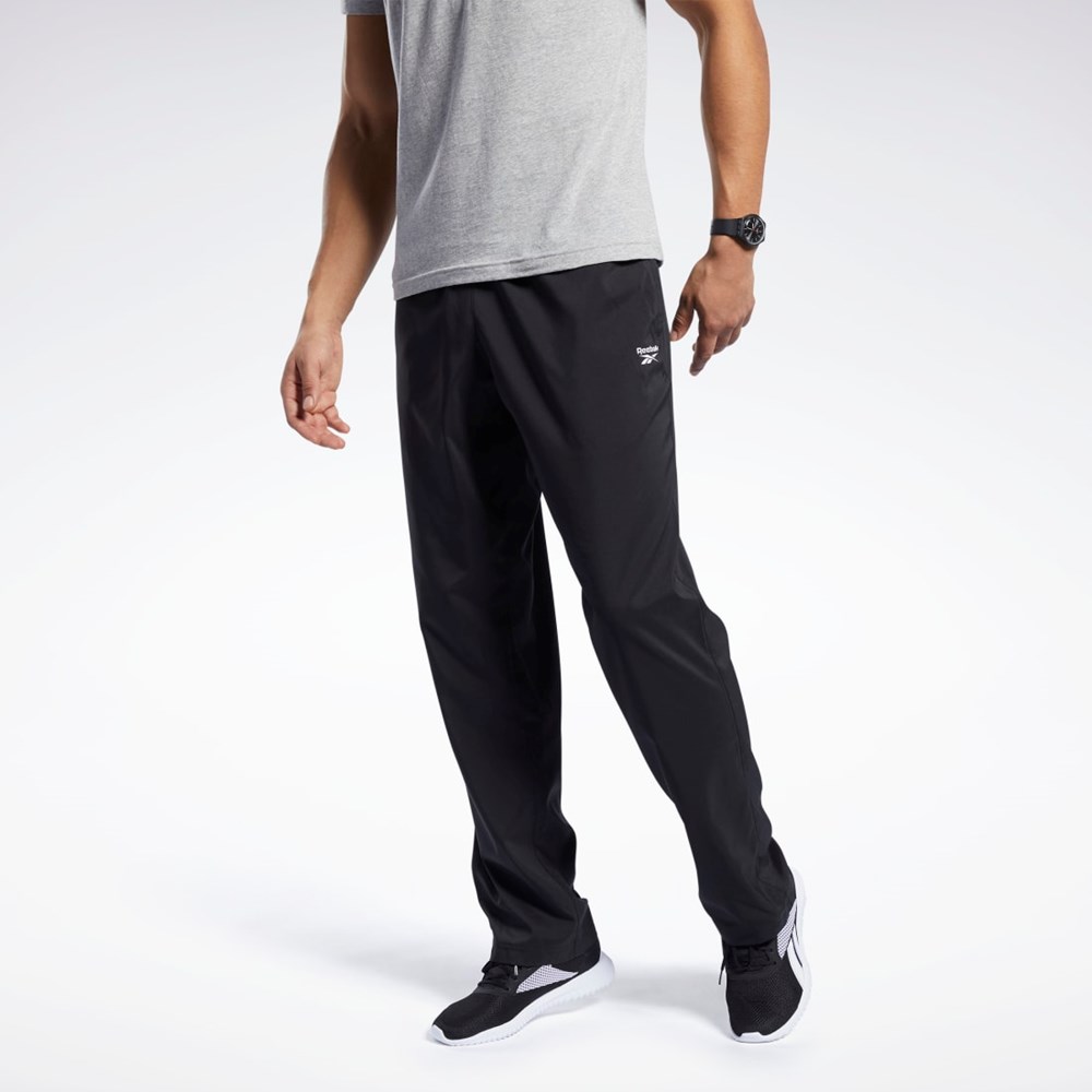 Reebok Koulutus Essentials Woven Unlined Pants Mustat | ANVCXB-546