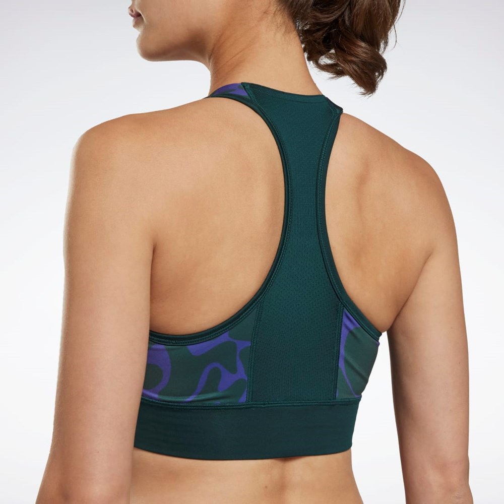 Reebok Koulutus Printed Sports Bra Vihreä | LQDHXI-072