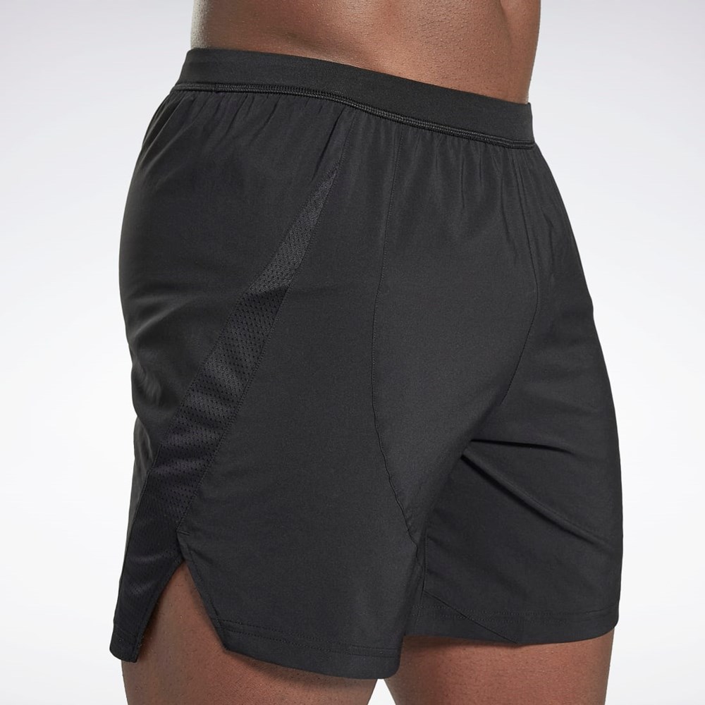 Reebok Koulutus Shorts Mustat | QMKHUJ-648