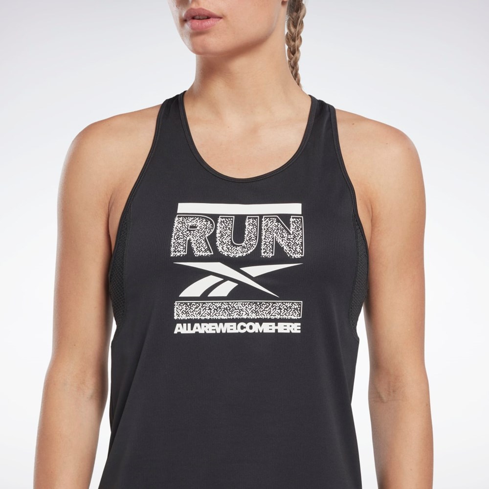 Reebok Koulutus Speedwick Graafinen Tank Top Mustat | UGDCKR-350