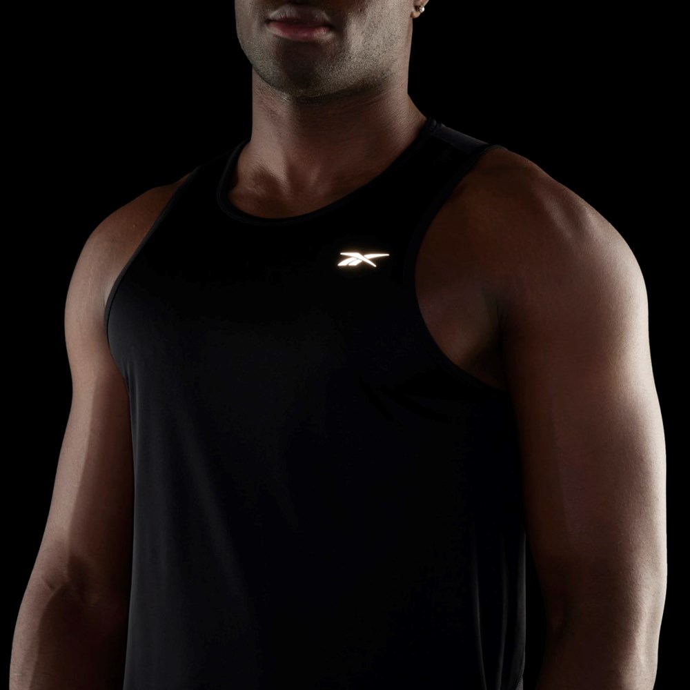 Reebok Koulutus Speedwick Singlet Mustat | HEAXBD-768