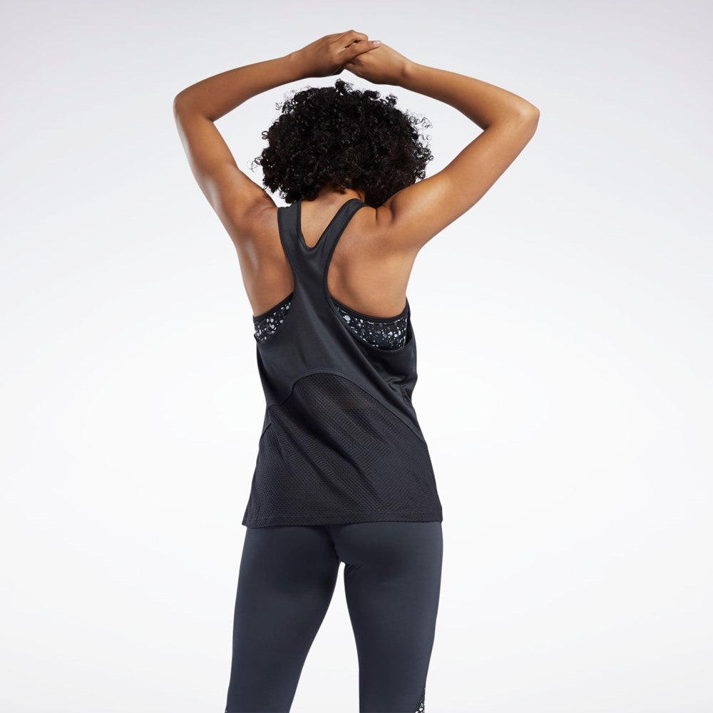 Reebok Koulutus Speedwick Tank Top Mustat | NORBGL-146