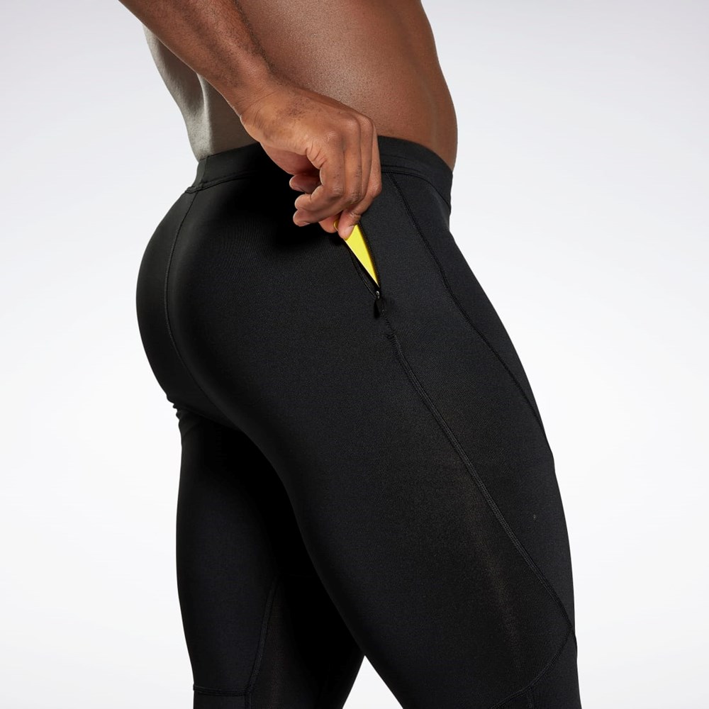 Reebok Koulutus Speedwick Tights Mustat | SYQFON-391
