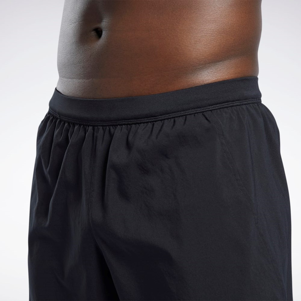 Reebok Koulutus Two-in-One Shorts Mustat | TWGDOQ-157