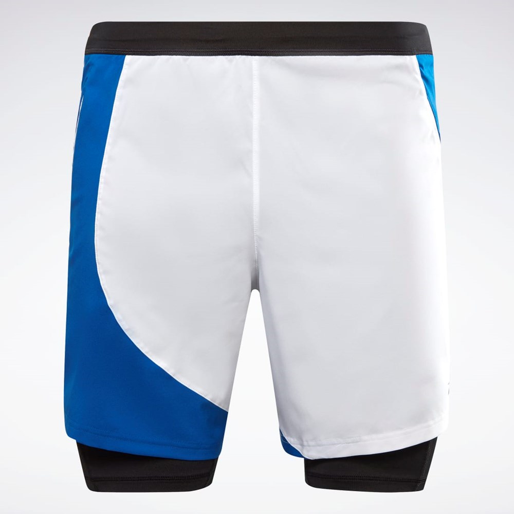 Reebok Koulutus Two-in-One Shorts Sininen | AYJIMS-102