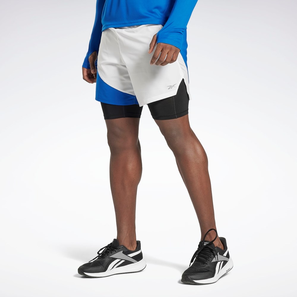 Reebok Koulutus Two-in-One Shorts Sininen | AYJIMS-102