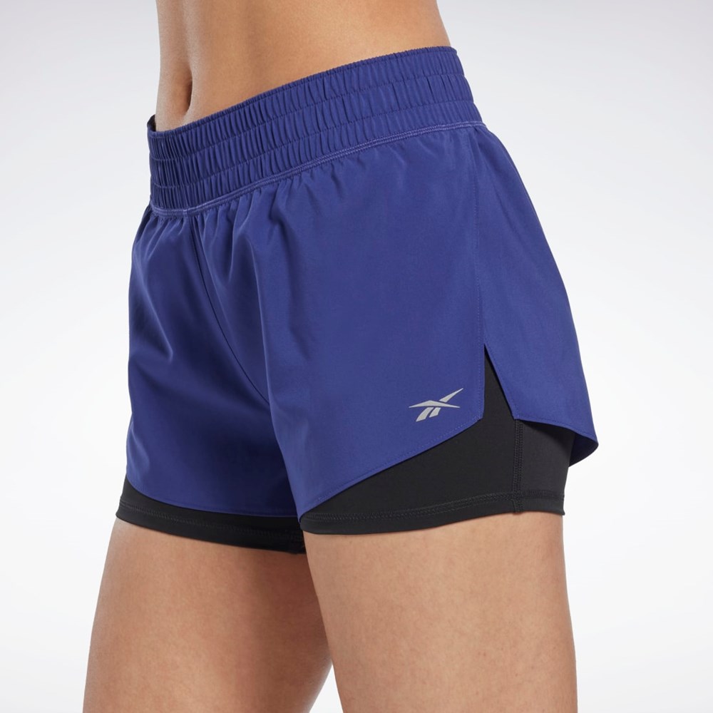 Reebok Koulutus Two-in-One Shorts Violetit | MFSYGZ-517