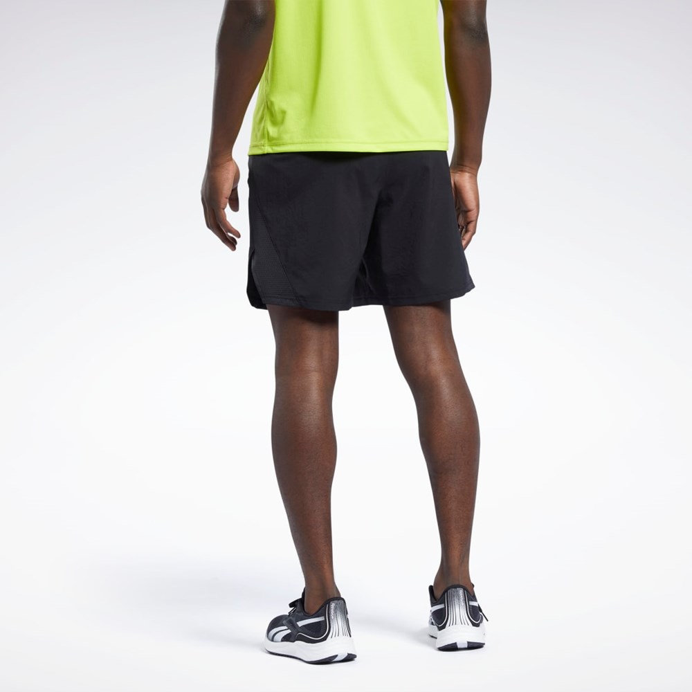 Reebok Koulutus Woven Shorts Mustat | IROZUF-923