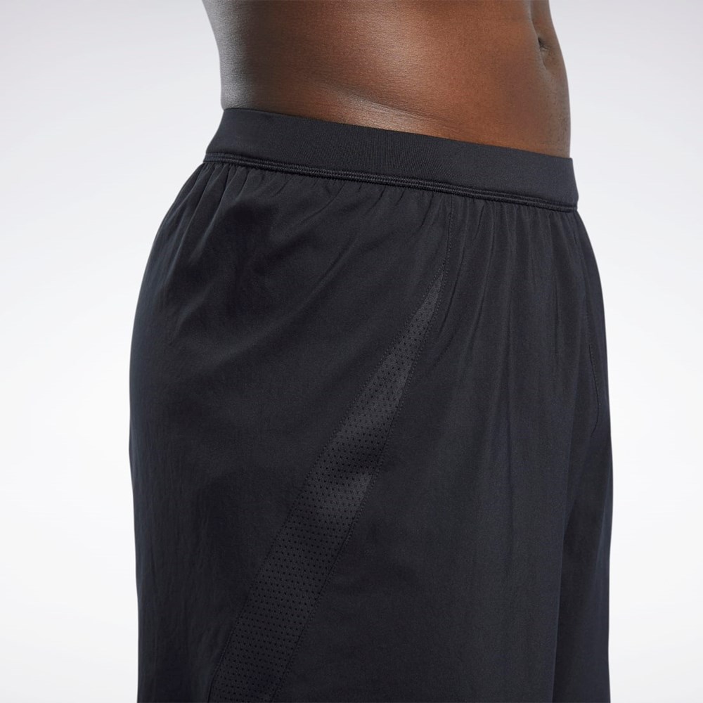 Reebok Koulutus Woven Shorts Mustat | IROZUF-923