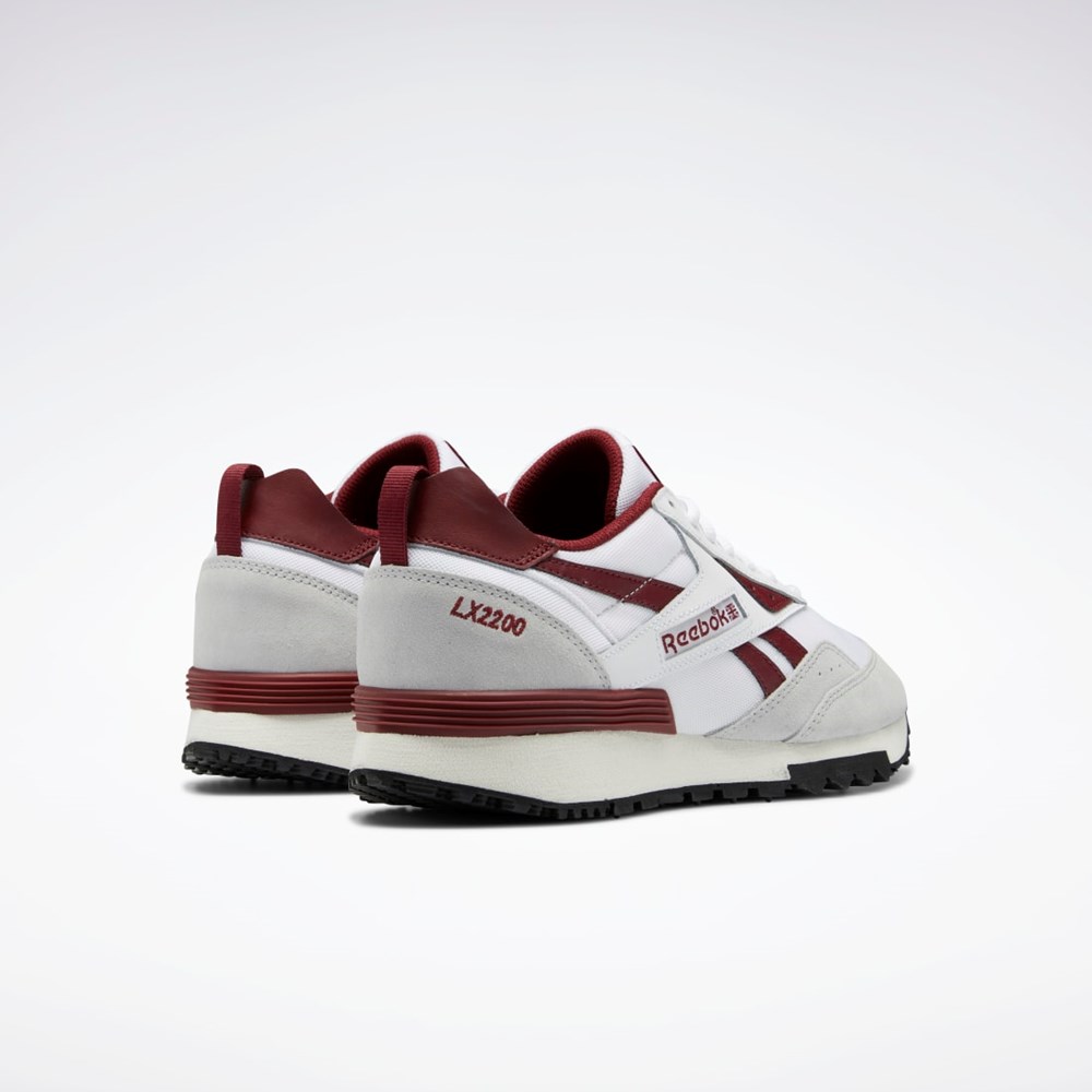 Reebok LX2200 Shoes Valkoinen Viininpunainen Harmaat | QWVMJB-075