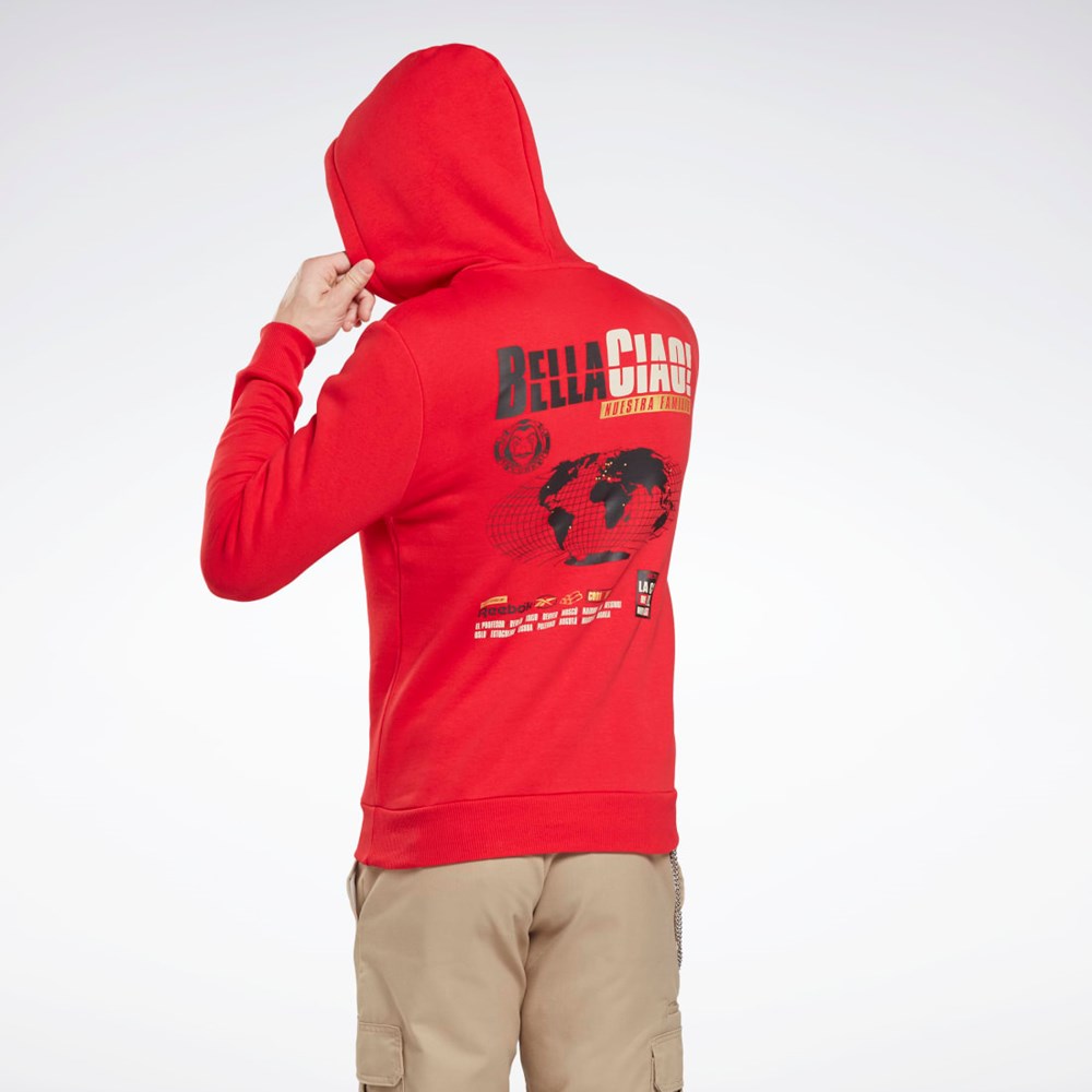 Reebok La Casa De Papel Sweatshirt Punainen | YHUOKG-817