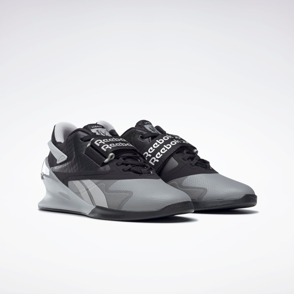 Reebok Legacy Lifter II Weightlifting Shoes Mustat Harmaat | CGNJFR-652