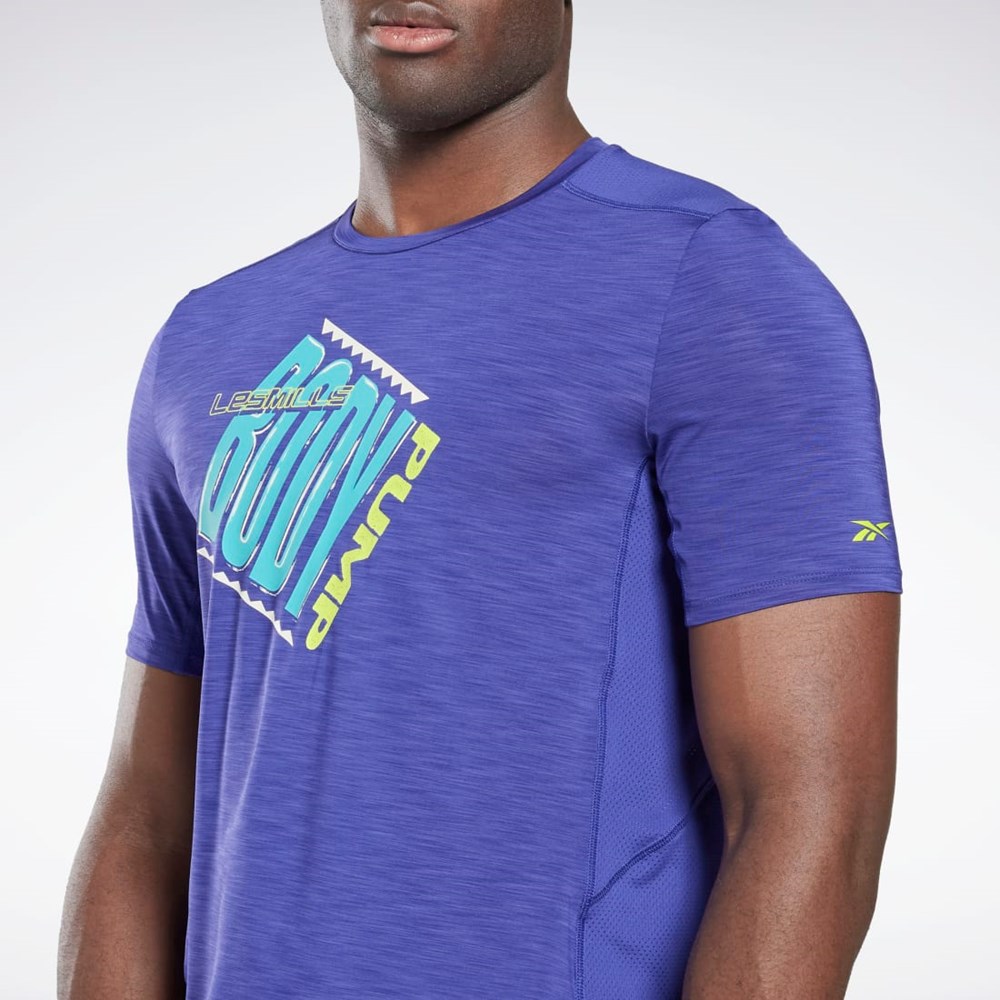 Reebok Les Mills® BodyPump® ACTIVCHILL Athlete T-Shirt Violetit | HYDXKZ-189