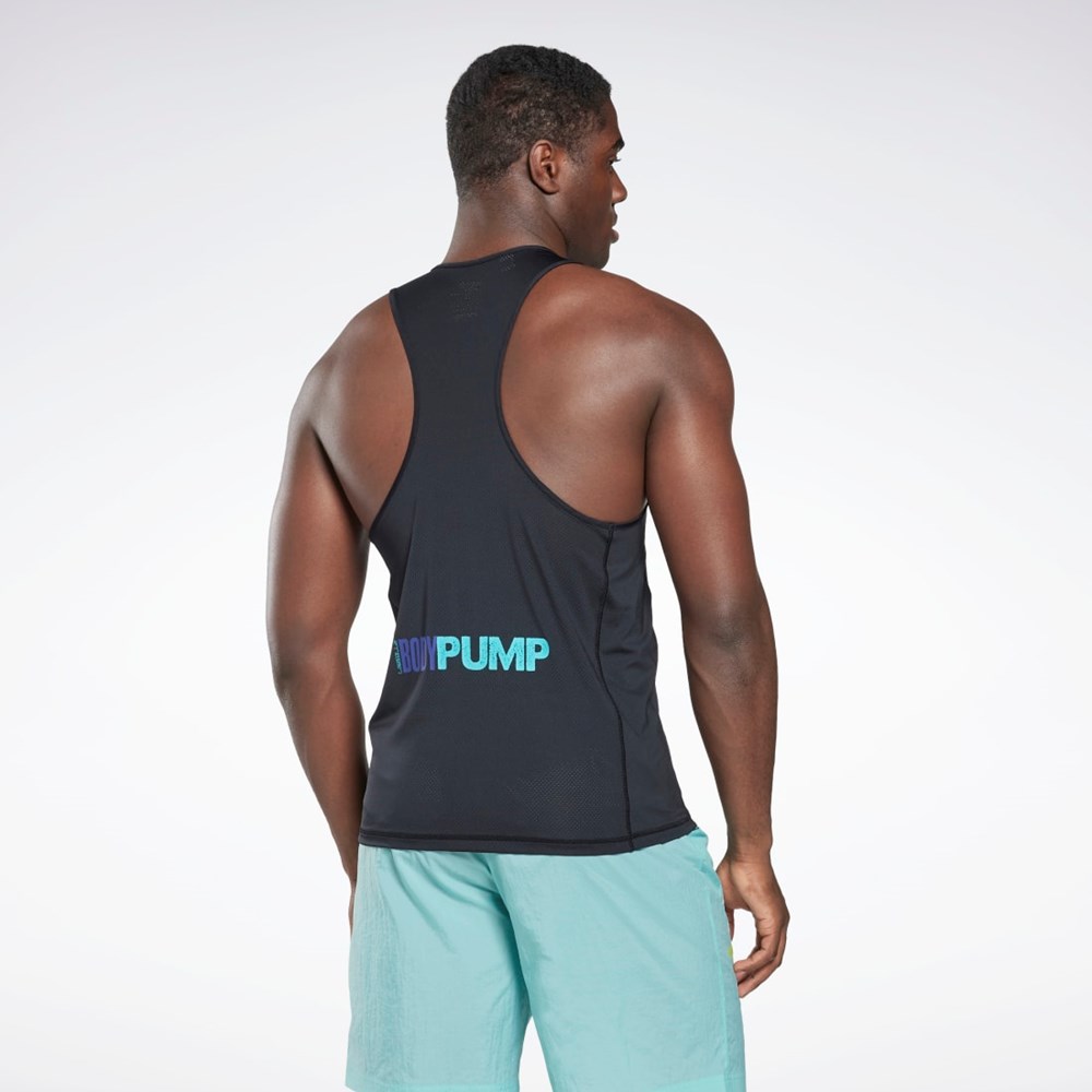 Reebok Les Mills® BodyPump® ACTIVCHILL Singlet Mustat | LMAUVF-782