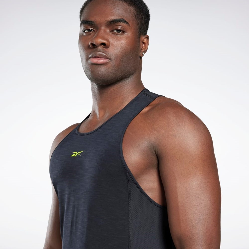 Reebok Les Mills® BodyPump® ACTIVCHILL Singlet Mustat | LMAUVF-782
