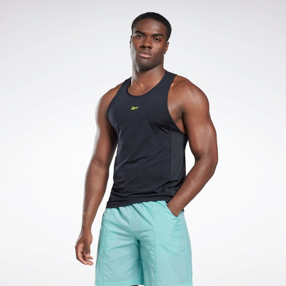 Reebok Les Mills® BodyPump® ACTIVCHILL Singlet Mustat | LMAUVF-782