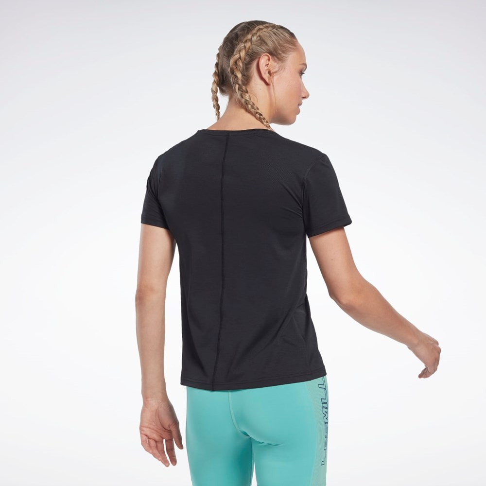Reebok Les Mills® BodyPump® ACTIVCHILL Urheilulliset Tee Mustat | MVIDHJ-546