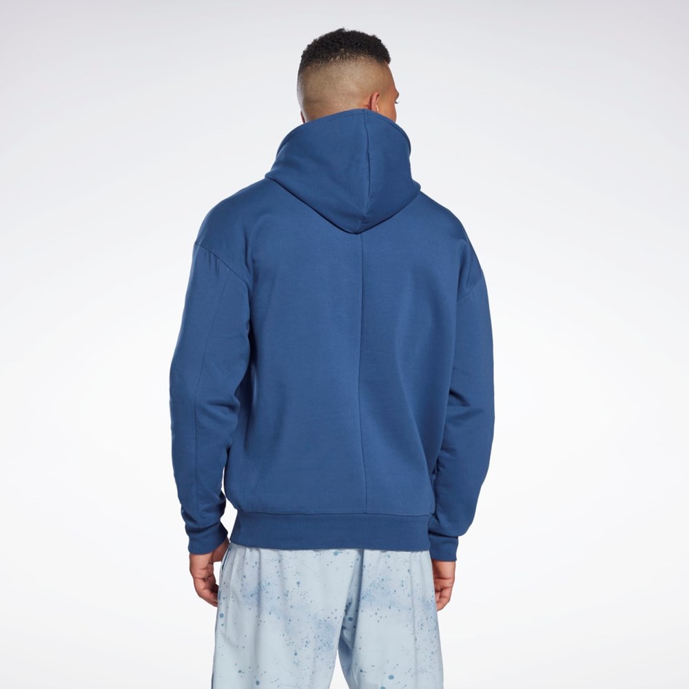 Reebok Les Mills® DreamBlend Puuvilla Hoodie Sininen | OWMZEF-756