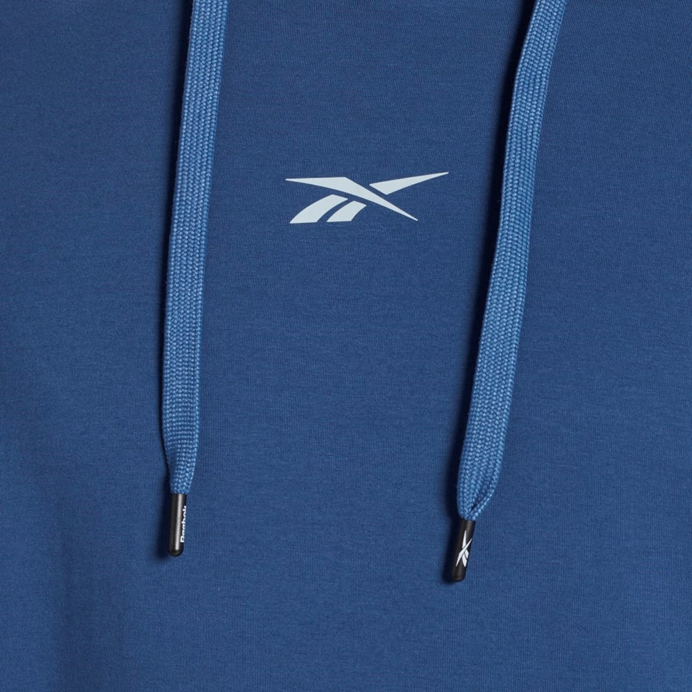 Reebok Les Mills® DreamBlend Puuvilla Hoodie Sininen | OWMZEF-756
