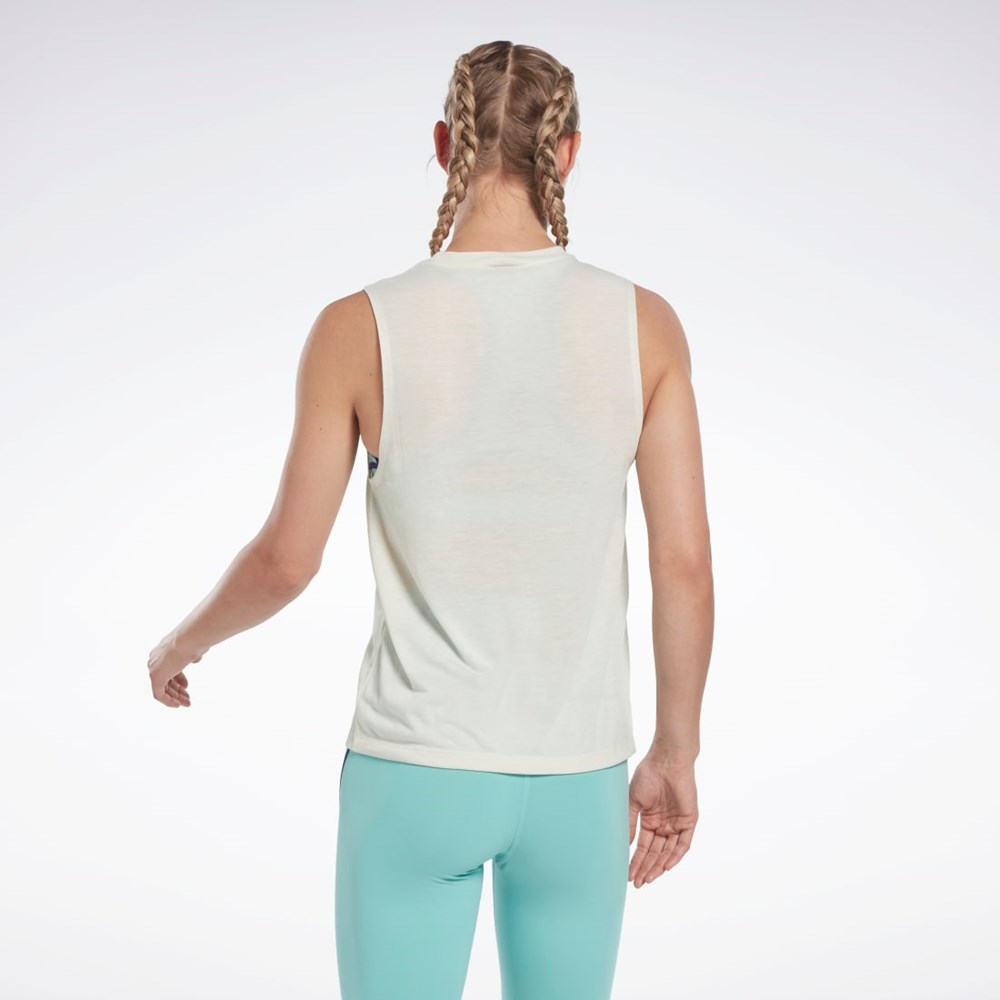 Reebok Les Mills® Graafinen Muscle Tank Top Valkoinen | SWVZCI-420