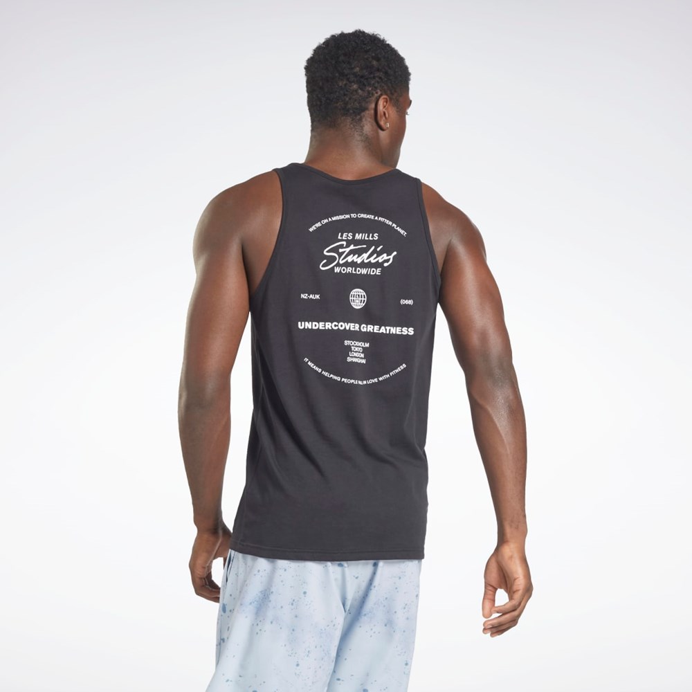 Reebok Les Mills® Graafinen Tank Top Mustat | BVKSEJ-436