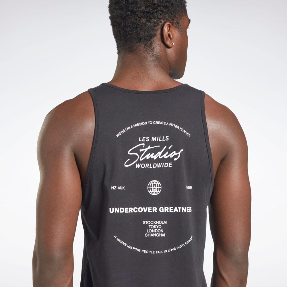 Reebok Les Mills® Graafinen Tank Top Mustat | BVKSEJ-436