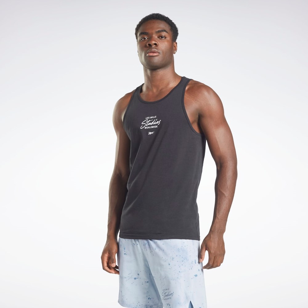 Reebok Les Mills® Graafinen Tank Top Mustat | BVKSEJ-436