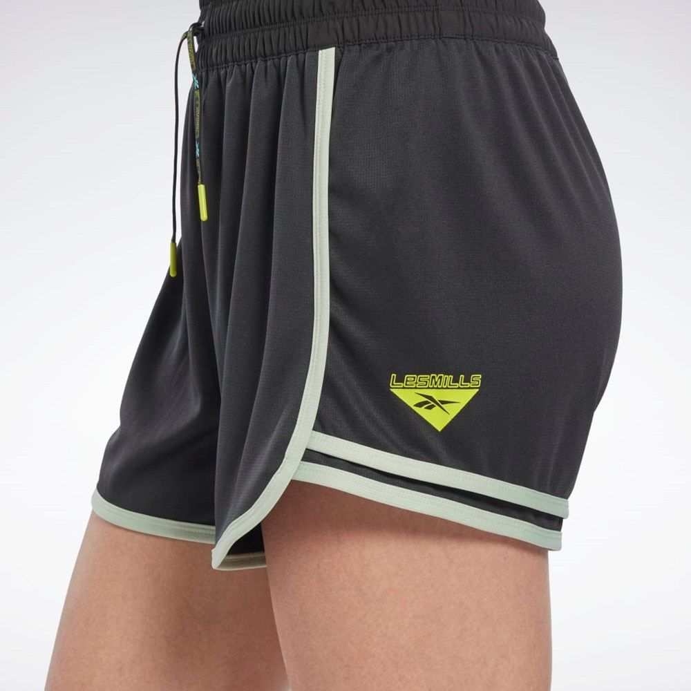 Reebok Les Mills® High-Rise Shorts Mustat | SHQYWL-574