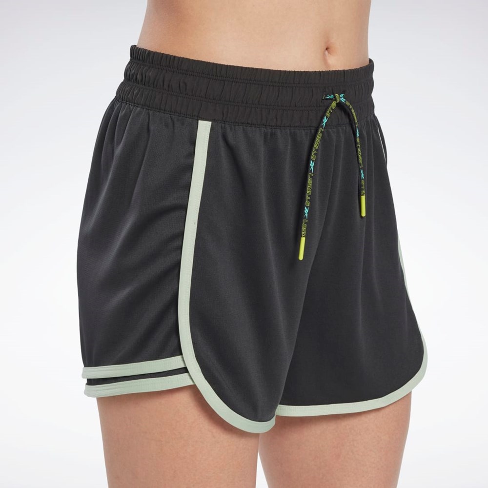 Reebok Les Mills® High-Rise Shorts Mustat | SHQYWL-574