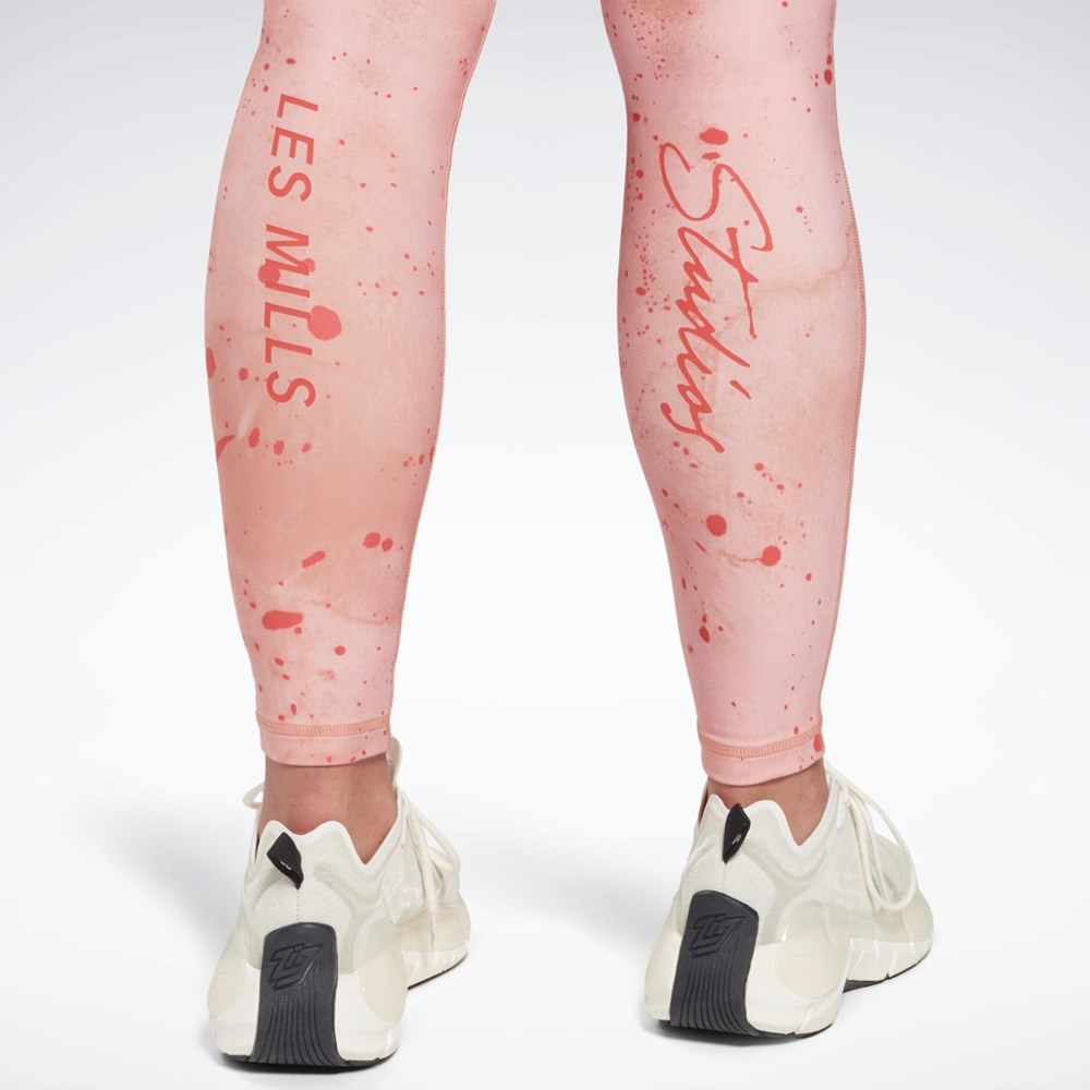 Reebok Les Mills® Lux Bold High-Waisted Printed Tights Koralli | JFHKZL-517