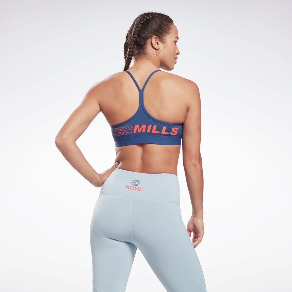 Reebok Les Mills® Lux Laiha Medium-Support Sports Bra Sininen | SFVCMX-986