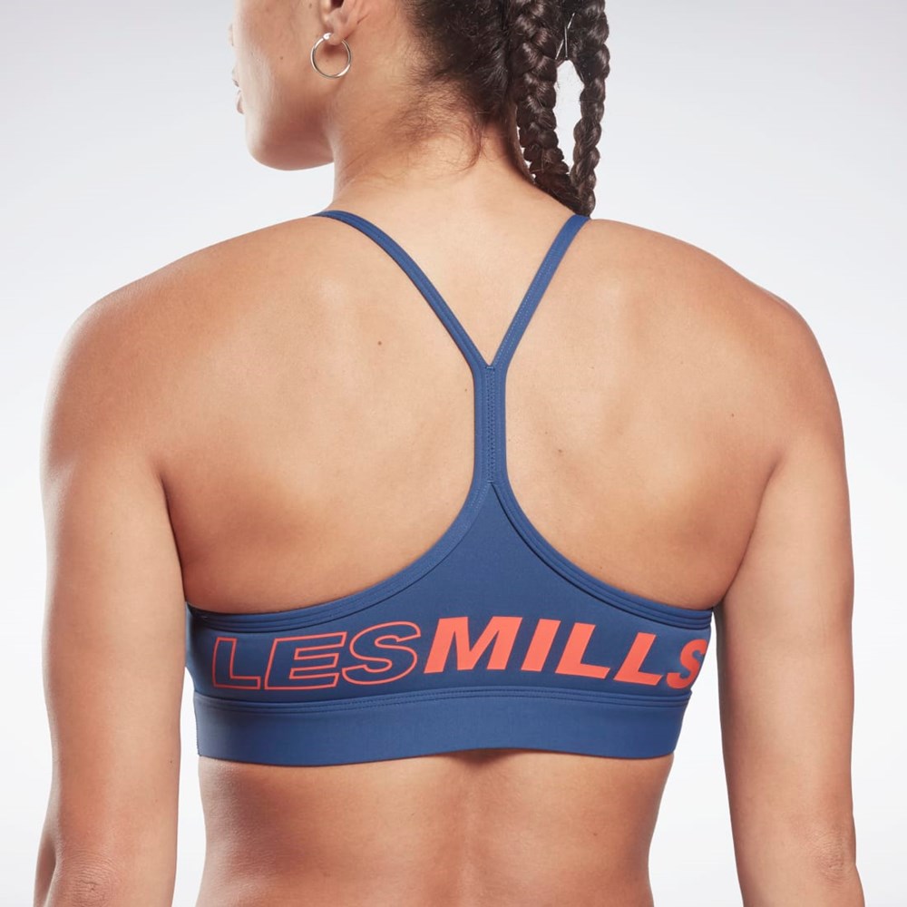 Reebok Les Mills® Lux Laiha Medium-Support Sports Bra Sininen | SFVCMX-986