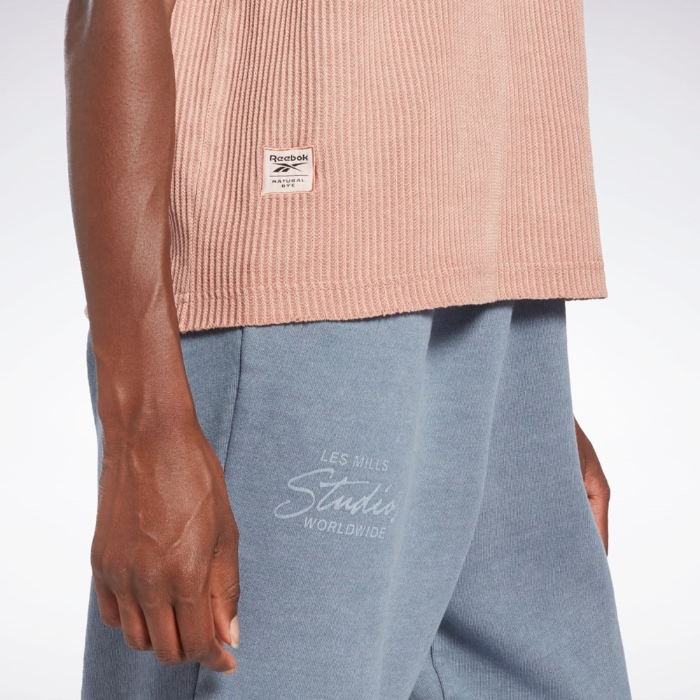 Reebok Les Mills® Natural Dye Waffle T-Shirt Koralli | EXRQHA-491