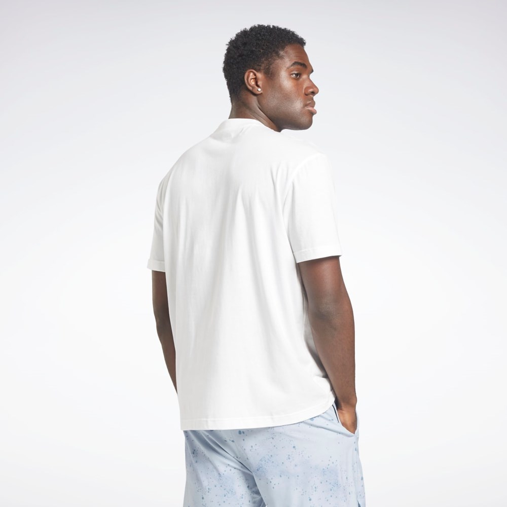 Reebok Les Mills® Oversized Graafinen T-Shirt Valkoinen | DLMQNX-501